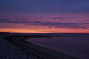 Abendstimmung an unserem Schlafstrand