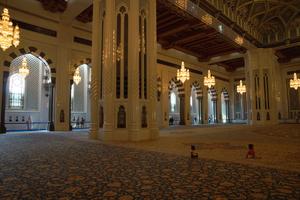 Der Gebetsteppich in der Sultan Qaboos Grand Mosque