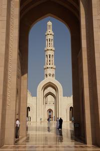 Blick auf das Hauptminarett