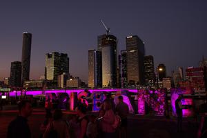 Die Southbank dekoriert für's Festival