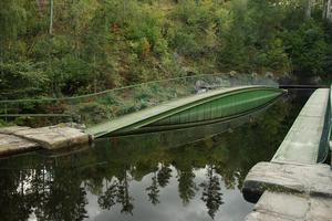 Sieht aus wie wenn die Brücke überflutet wäre