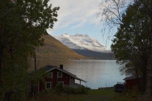 Unser Hausfjord im Abendlicht